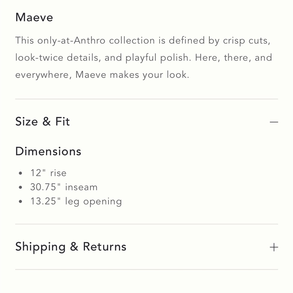 NWT AVERY PANT BY MAEVE - Picture 6 of 8